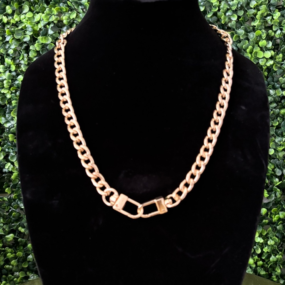 Gold tone chain (necklace of handbags)